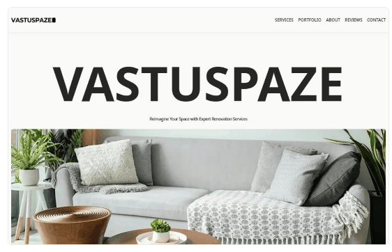 Screenshot of Sample Landing Page